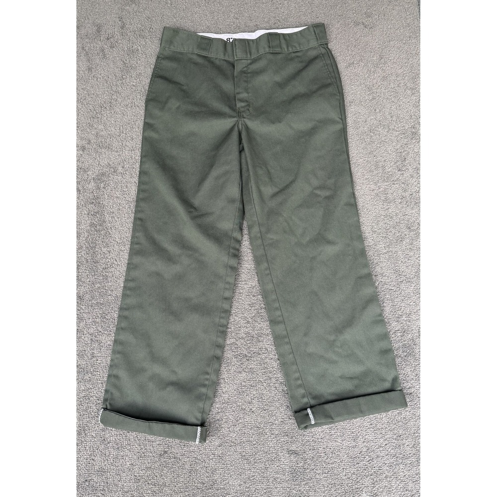 Dickies 874 Original Fit Work Pants Olive Green 33x30 Straight Leg Twill Pant